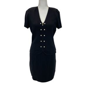 St. John Dress Suit 4/6 Black